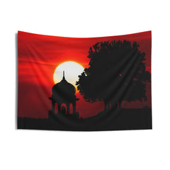 Sunset Red Tapestry