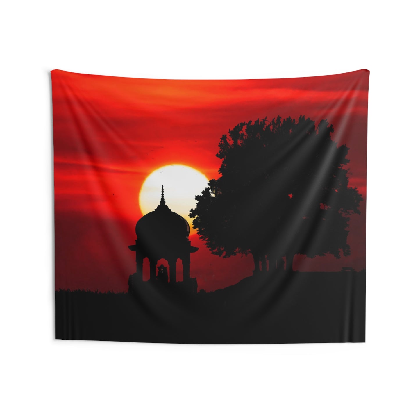 Sunset Red Tapestry