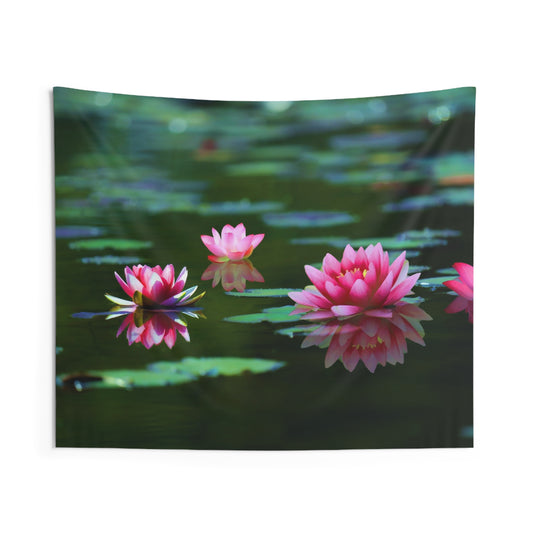 Lily Pink Flower Tapestry
