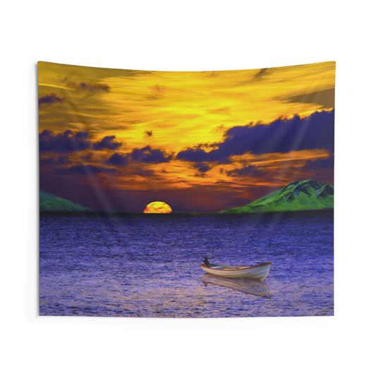 Mountain Lake Tapestry