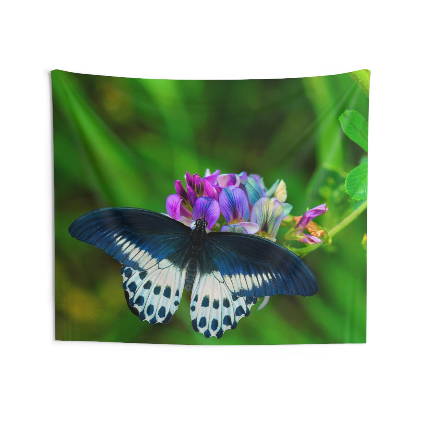 Butterfly On Flower Tapestry