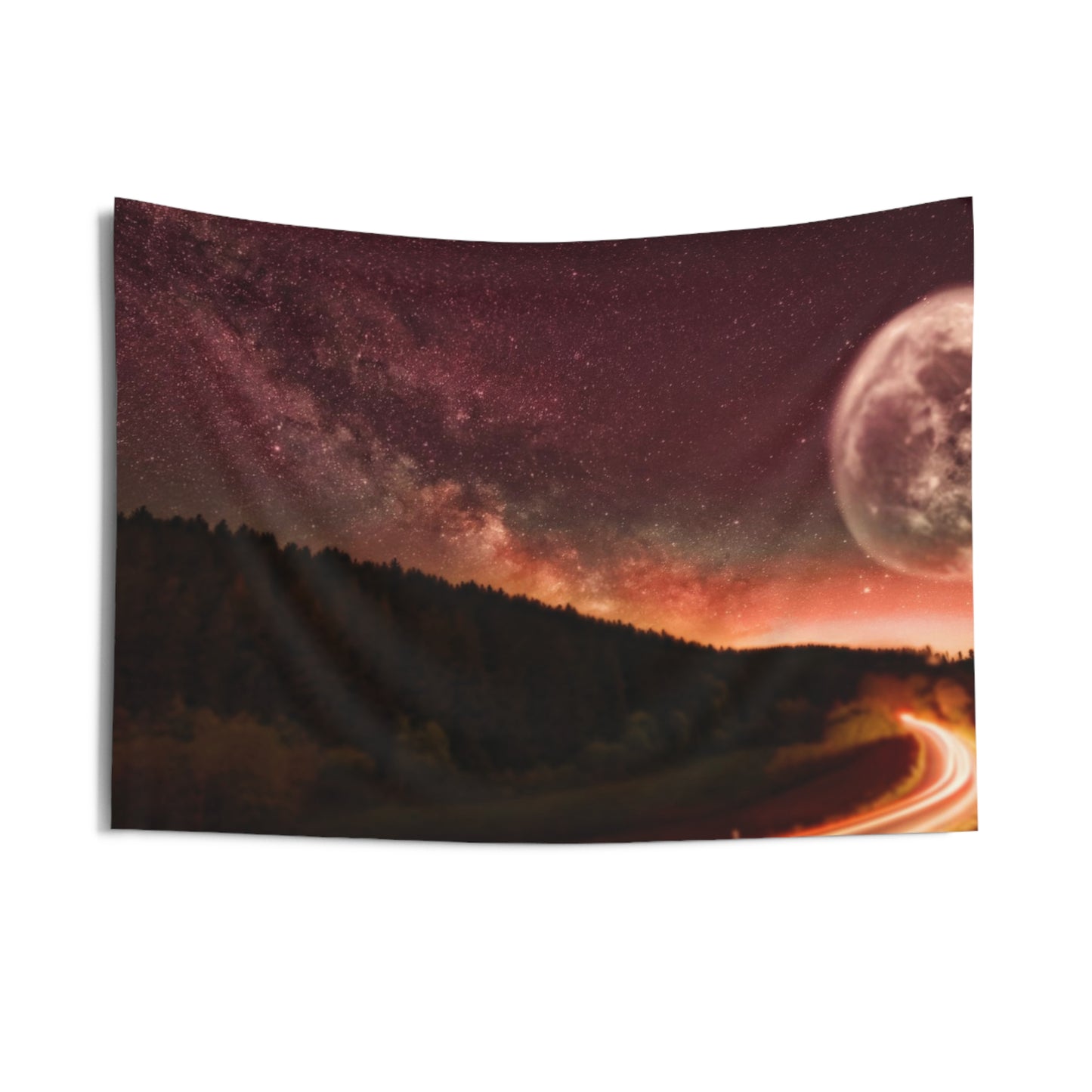 Road to Moon & Galaxy Tapestry