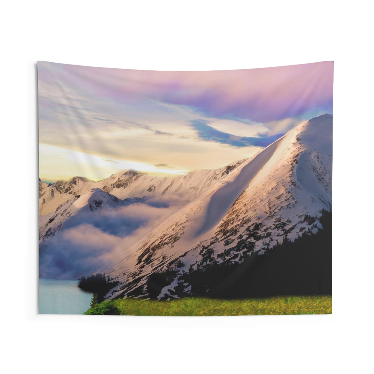Mountains Snow Tapestry