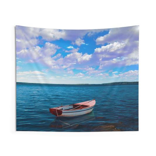 Sea Boat Tapestry