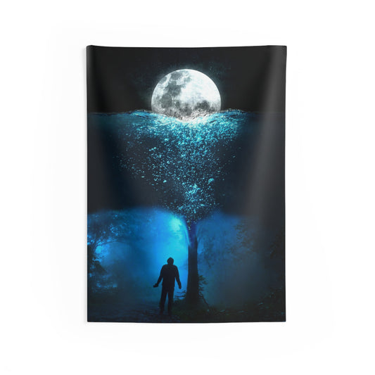 Man underwater Tapestry