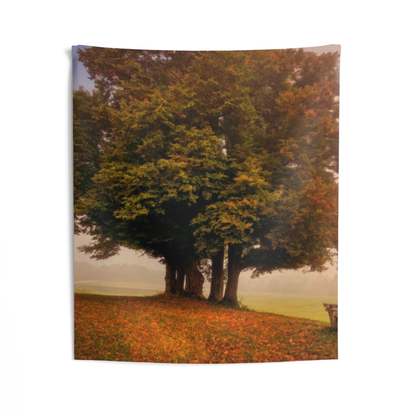 Couple Under Tree Oil Tapestry