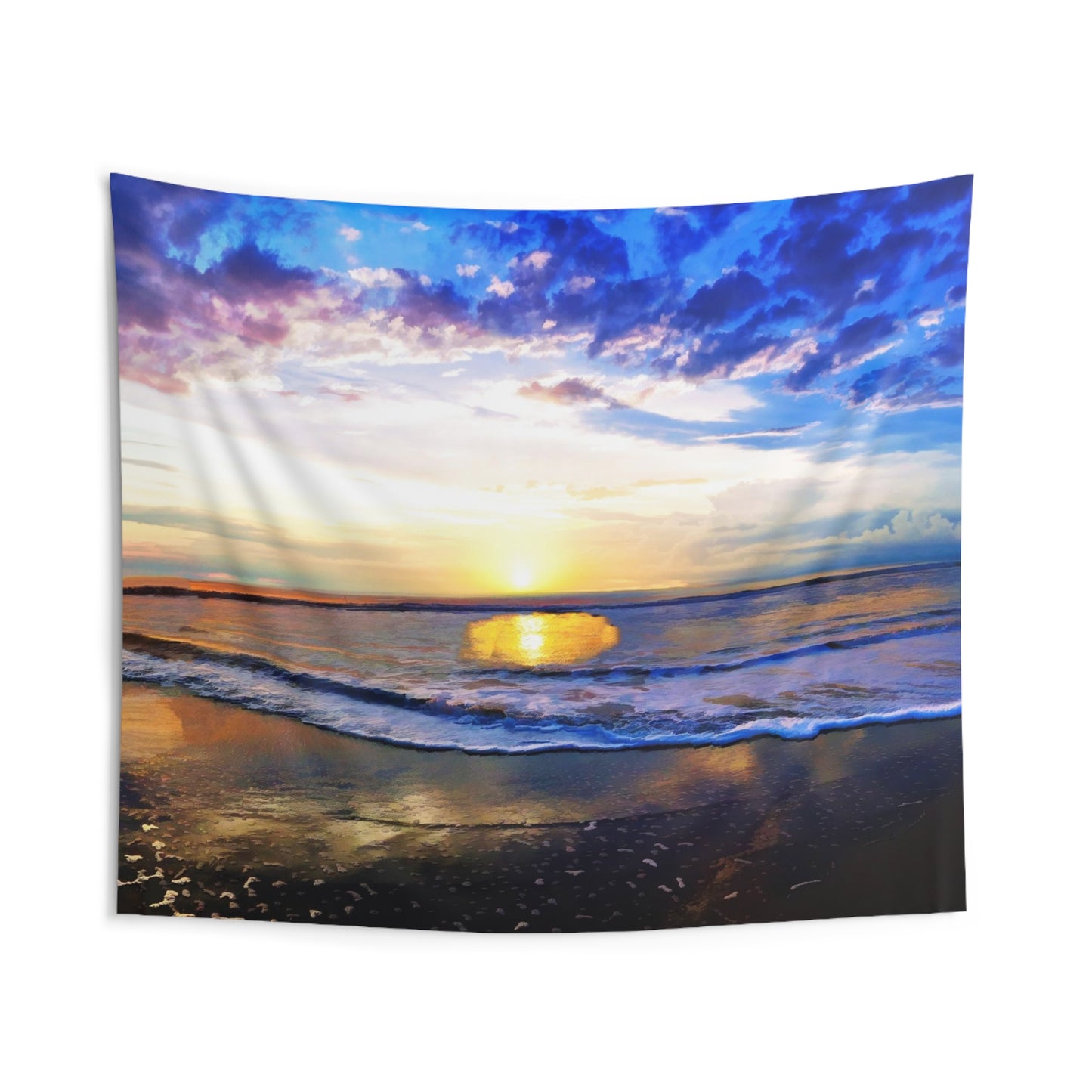 Beach Sunset Tapestry