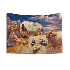 Ganga River Varanasi Tapestry