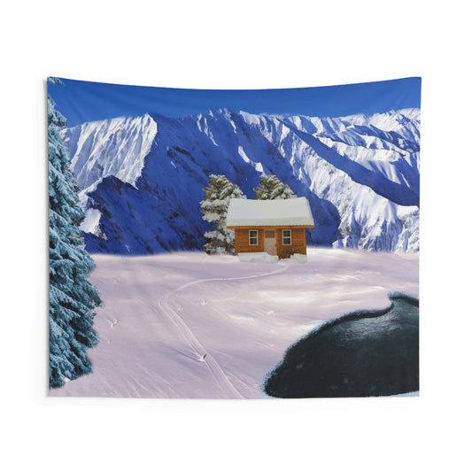 Winter Hut Tapestry