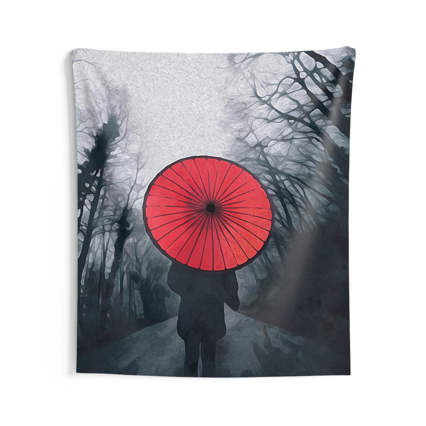 Red Umbrella Tapestry