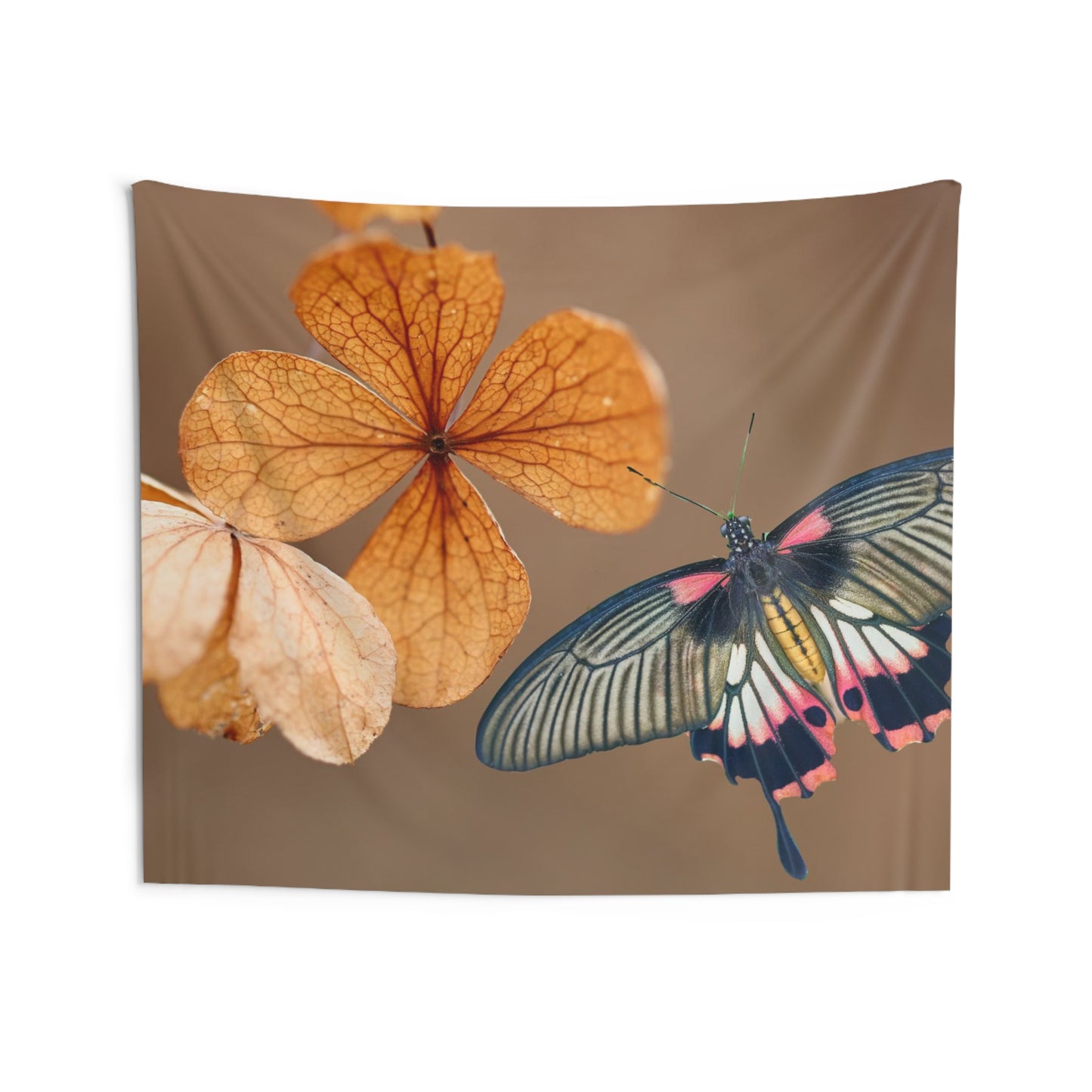 Butterfly & leaves Tapestry