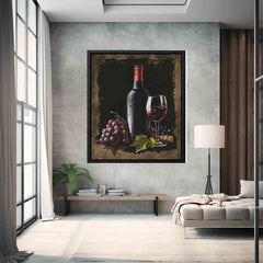 Red Wine Frame Print