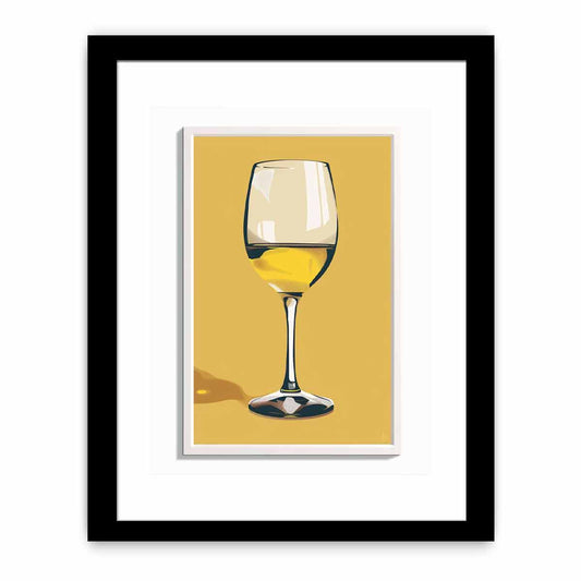 White Wine Framed Print