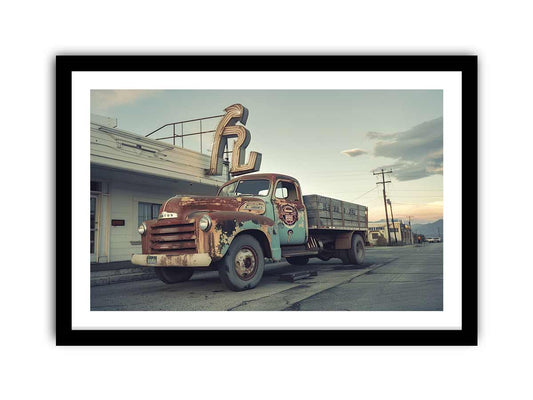 Vinatge Truck Framed Print Art
