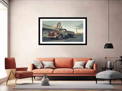Vinatge Truck Framed Print Art