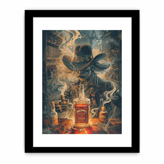 vintage whiskey Framed Print