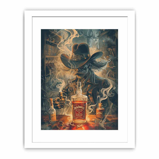 vintage whiskey Framed Print