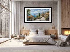 Greek Village Framed Framed Print
