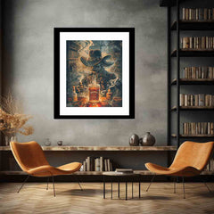 vintage whiskey Framed Print