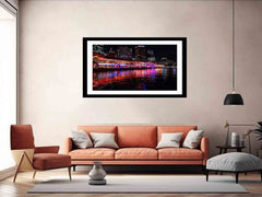Darling Harbour Sydney Night Framed Print
