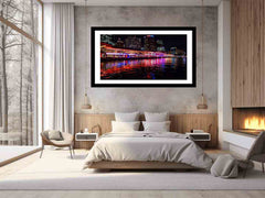 Darling Harbour Sydney Night Framed Print