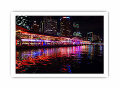 Darling Harbour Sydney Night Framed Print