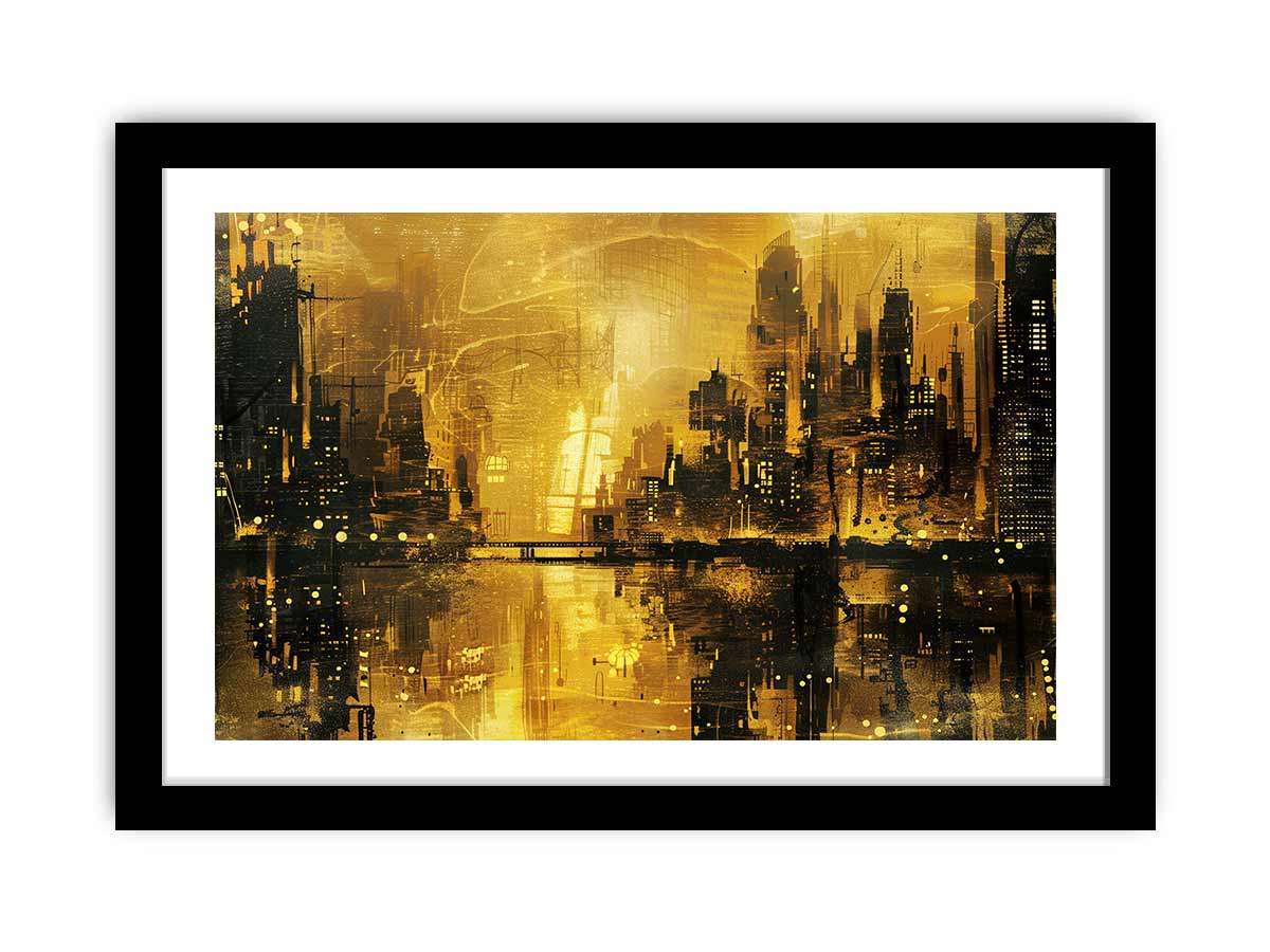 Gold Coast City Art Framed Print