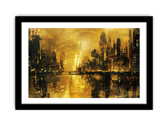 Gold Coast City Art Framed Print