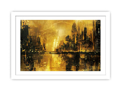 Gold Coast City Art Framed Print