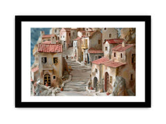The Greek Village Framed Print