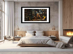 Genius at Work  Framed print