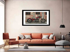 Vintage Bike Framed Print