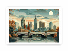 Melbourne Framed Print