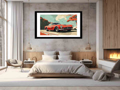 Vintage Car Framed print