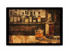 Vintage Whiskey Framed Print