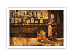Vintage Whiskey Framed Print