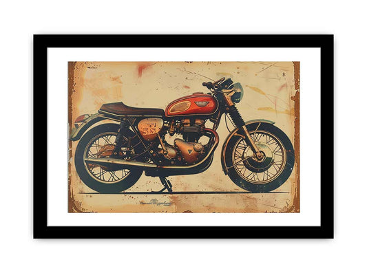 Vintage Motorcyle Print