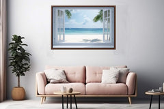 Beach Window Phuket Canvas Art Print