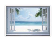 Beach Window Phuket Canvas Art Print