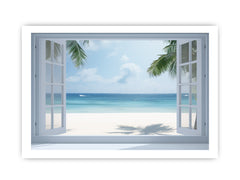 Beach Window Phuket Canvas Art Print