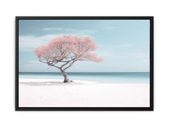 Silver Beach Art Canvas Art Print