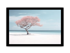 Silver Beach Art Canvas Art Print