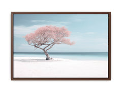 Silver Beach Art Canvas Art Print