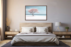 Silver Beach Art Canvas Art Print