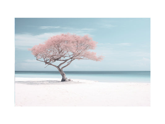 Silver Beach Art Canvas Art Print
