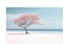 Silver Beach Art Canvas Art Print