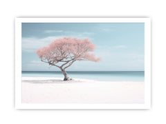 Silver Beach Art Canvas Art Print