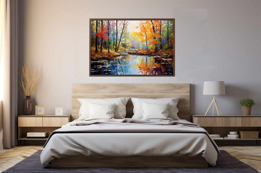 Rainbow Tree Art Canvas Art Print