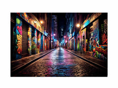 Graffiti Street Canvas Art Print