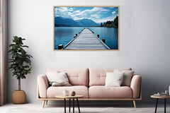 Calm Jetty Canvas Art Print
